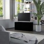 Mobile Porta TV Nero 80x34x36 cm in Legno Multistrato