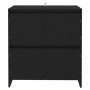 Credenza Nera 70x41x75 cm in Truciolato