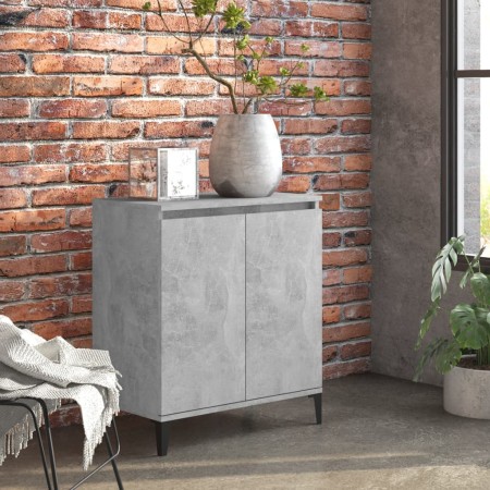 Credenza Grigio Cemento 60x35x70 cm in Legno Multistrato