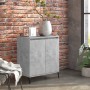 Credenza Grigio Cemento 60x35x70 cm in Legno Multistrato