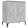 Credenza Grigio Cemento 60x35x70 cm in Legno Multistrato