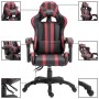 Sedia da Gaming Rosso Vino in Similpelle