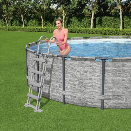 Bestway Scaletta per Piscina Flowclear a 4 Gradini 122 cm