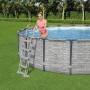 Bestway Scaletta per Piscina Flowclear a 4 Gradini 122 cm