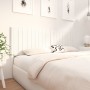 Testiera per Letto Bianca 185,5x4x100 cm Legno Massello di Pino