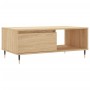 Tavolino Salotto Rovere Sonoma 90x50x36,5 cm Legno Multistrato