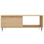 Tavolino Salotto Rovere Sonoma 90x50x36,5 cm Legno Multistrato