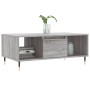 Tavolino Salotto Grigio Sonoma 90x50x36,5 cm Legno Multistrato