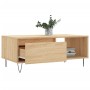 Tavolino Salotto Rovere Sonoma 90x50x36,5 cm Legno Multistrato