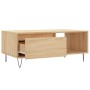 Tavolino Salotto Rovere Sonoma 90x50x36,5 cm Legno Multistrato