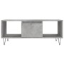 Tavolino Salotto Grigio Cemento 90x50x36,5 cm Legno Multistrato