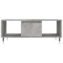 Tavolino Salotto Grigio Cemento 90x50x36,5 cm Legno Multistrato