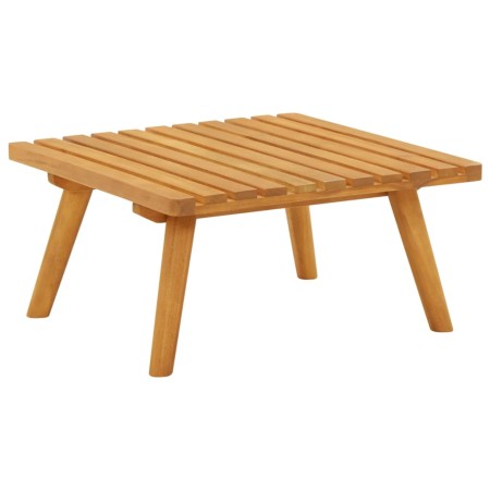 Sgabello da Giardino con Cuscino 60x60x29 cm in Massello Acacia