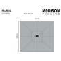 Madison Ombrellone Moraira 230x230 cm Verde