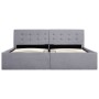 Giroletto con Contenitore Grigio Chiaro in Tessuto 160x200 cm