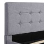 Giroletto con Contenitore Grigio Chiaro in Tessuto 160x200 cm