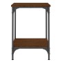 Tavolino da Salotto Rovere Marrone 40x40x55cm Legno Multistrato