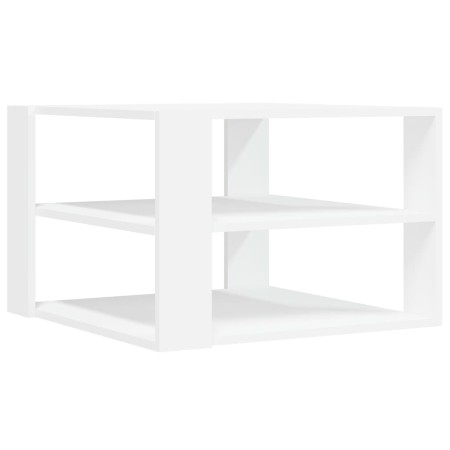 Tavolino da Salotto Bianco 59,5x59,5x40 cm in Legno Multistrato