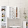 Armadio da Bagno Bianco 80x20,5x64 cm in Legno Multistrato