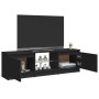 Mobile Porta TV con Luci LED Nero 120x30x35,5 cm