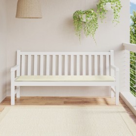 Cuscino per Panca Crema 180x50x3 cm in Tessuto Oxford