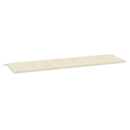 Cuscino per Panca Crema 180x50x3 cm in Tessuto Oxford