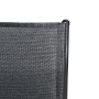 Set da Pranzo da Esterno 5 pz in Acciaio Nero