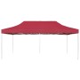 Gazebo Professionale Pieghevole in Alluminio 6x3 m Rosso Vino