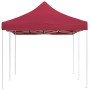 Gazebo Professionale Pieghevole in Alluminio 6x3 m Rosso Vino