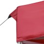 Gazebo Professionale Pieghevole in Alluminio 6x3 m Rosso Vino