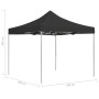 Gazebo Professionale Pieghevole in Alluminio 3x3 m Antracite