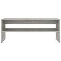 Tavolino Salotto Grigio Cemento 100x40x40 cm Legno Multistrato