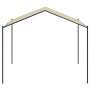 Tenda a Baldacchino Beige 4x4 m in Acciaio e Tessuto