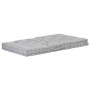 Cuscino per Pallet e Pavimento in Cotone 120x80x10 cm Grigio