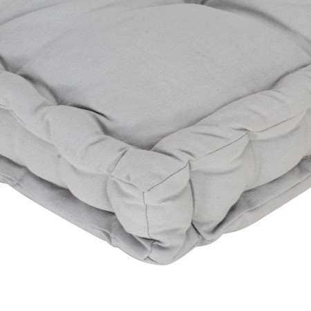 Cuscino per Pallet e Pavimento in Cotone 120x80x10 cm Grigio