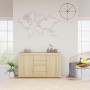 Credenza Rovere Sonoma 120x36x69 cm in Legno Multistrato