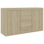 Credenza Rovere Sonoma 120x36x69 cm in Legno Multistrato