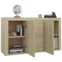 Credenza Rovere Sonoma 120x36x69 cm in Legno Multistrato