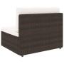 Set Divani da Giardino 2 pz in Polyrattan Marrone