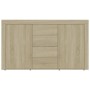 Credenza Rovere Sonoma 120x36x69 cm in Legno Multistrato