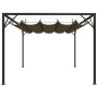 Gazebo da Giardino con Tetto Retrattile 3x3 m Talpa 180 g/m²