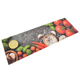 Tappeto da Cucina Lavabile Verdure 60x180 cm Velluto