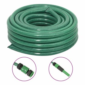 Set Tubo da Giardino con Raccordi Verde 0,75" 30 m in PVC