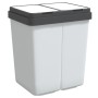 Cestino Doppio Bianco 2x25 L