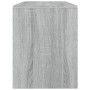 Sgabello da Toeletta Grigio Sonoma 70x35x45cm Legno Multistrato