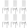 Set Sala Da Pranzo 7 Pezzi Bianco