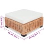 Set Divano 16 pz in Rattan Naturale