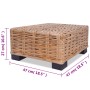 Set Divano 16 pz in Rattan Naturale