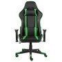 Sedia da Gaming Girevole Verde in PVC