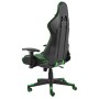 Sedia da Gaming Girevole Verde in PVC